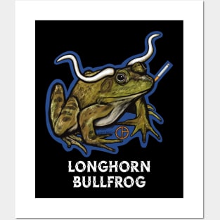 Longhorn Bullfrog Posters and Art